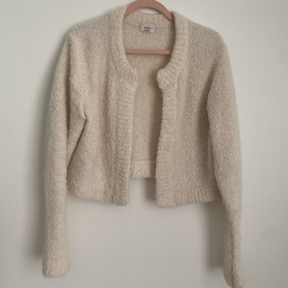 Wilfred cream alpaca cropped cardigan (med) - Picture 1 of 5